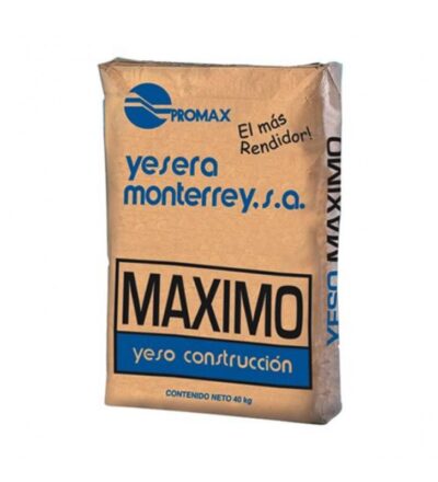 Saco de Yeso 40 kg Maximo Yesera Monterrey