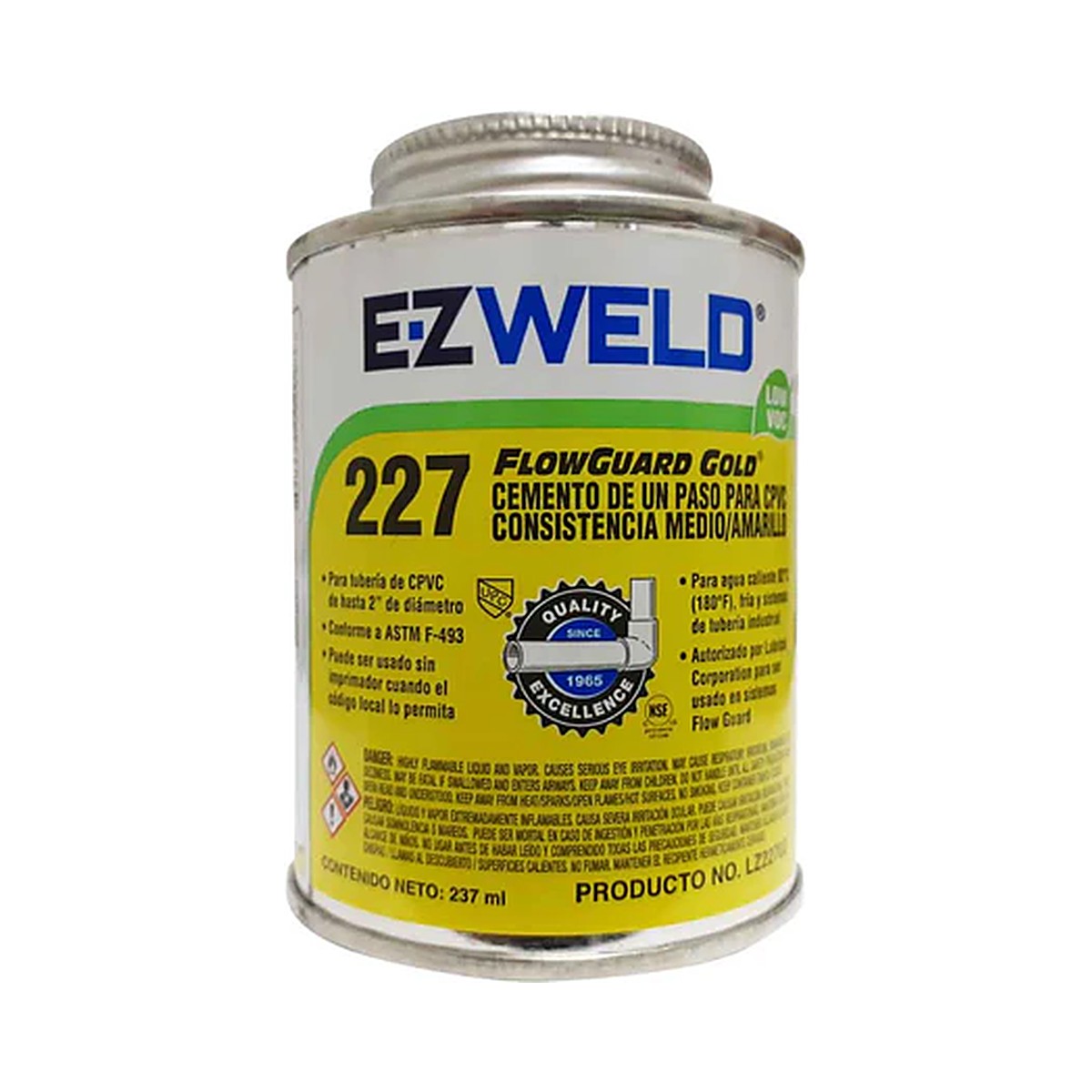 Cemento CPVC amarillo 237 mL EZ WELD (Pegamento)