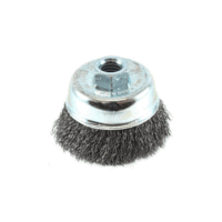 Carda cepillo de copa 3" x 5/8"  (HECORT)