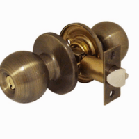 Cerradura GEO perilla color latón antiguo (Cód: 91160-031)