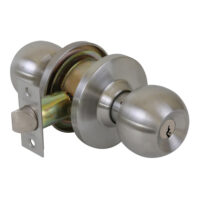 Cerradura GEO perilla color cromo satinado (Cód: 91160-032)