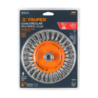 Carda circular 6" alambre trenzado, eje 5/8"-11, Truper (Cod 11597) - Imagen 4