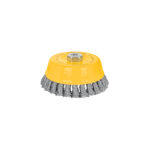Carda copa 5" alambre trenzado grueso, eje 5/8"-11, Pretul (Cod 28261)