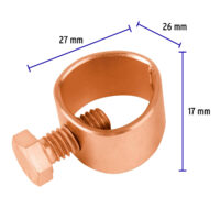 Conector para varilla a tierra física Volteck (Cod. CVT) - Imagen 4