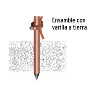 Conector para varilla a tierra física Volteck (Cod. CVT) - Imagen 3