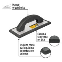 Flota de espuma, 9-1/2", espesor 7/16", acabado liso, PRETUL (Cod 25074) - Imagen 2