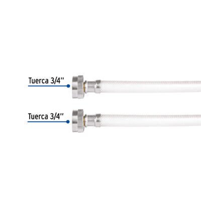 Manguera para lavadora, vinilo, 3/4" x 3/4", 1.8 m, Foset (Cod 46429) - Imagen 3