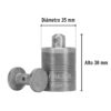Plomada metálica de 200 g con centro, Pretul (Cod 22461) - Imagen 3
