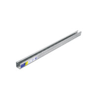 Perfil monocanal perforado 3m, 4x4, calibre 16 (unicanal)