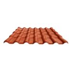 Lámina plastiteja de vinilo estilo Terracota Misión x 12 ft (Cubre 80 cm con traslape, Grosor de 2.5 mm)
