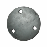 Placa de Fijación Circular de 4" con 3 Perforaciones – Espesor 5/32"