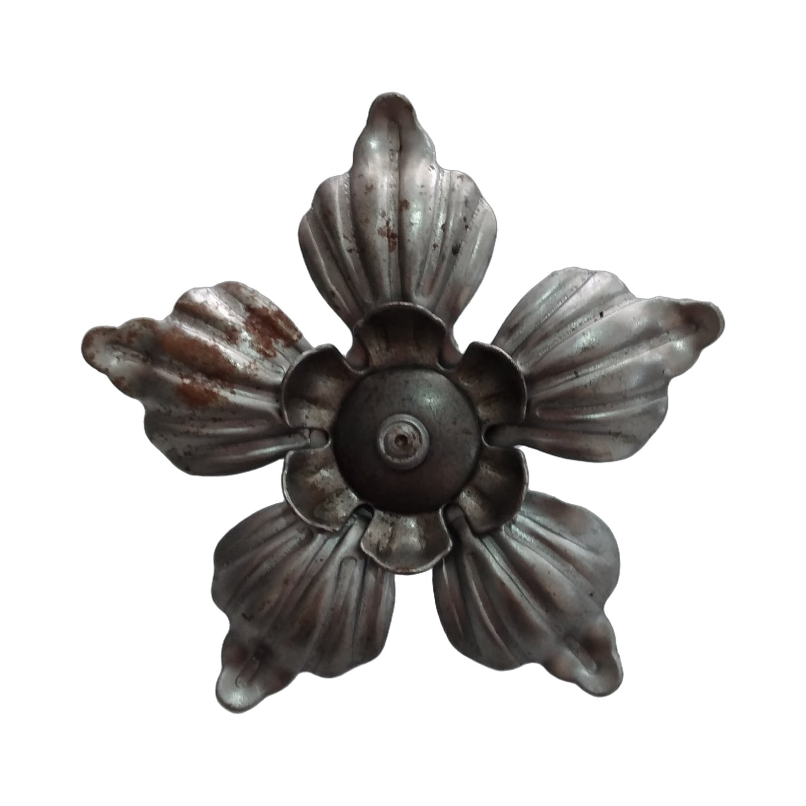 Flor decorativa de acero troquelado modelo 2121 (Medida: 90mm)