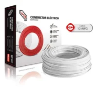 Cable blanco calibre 12 venta por caja x 100 metros (THHN/THWN-2) de cobre Marca IUSA