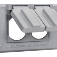 Placa/Tapa para intemperie para contacto duplex Marca Southwire (WCH1DUP / CAJA7070)