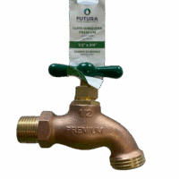 Llave manguera 1/2” bronce calidad premium VER Marca FUTURA