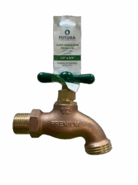 Llave manguera 1/2” bronce calidad premium VER Marca FUTURA