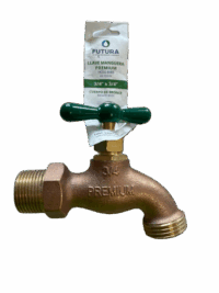Llave manguera 3/4” bronce calidad premium VER Marca FUTURA