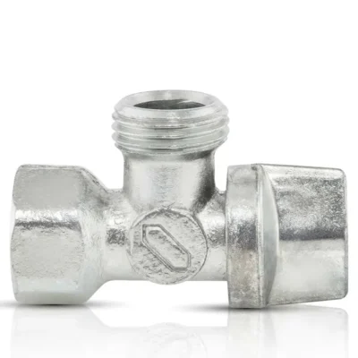 Válvula angular 1/2" x 1/2" de un cuarto de vuelta IUSA