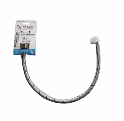 Manguera para W.C 1/2" x 7/8" x 50 cm Marca IUSA (Cod 618129) - Imagen 4