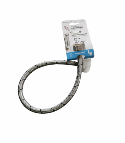 Manguera para W.C 1/2" x 7/8" x 50 cm Marca IUSA (Cod 618129)