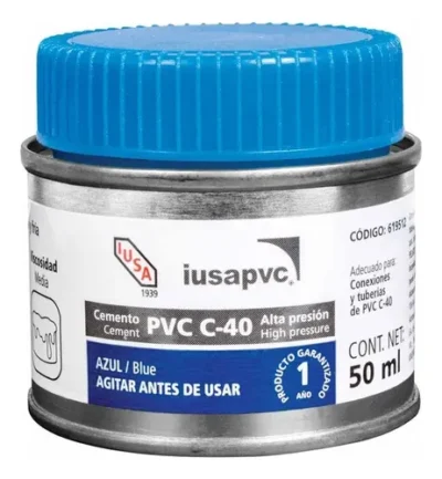 Cemento Mini PVC 50mL Azul (Pegamento)