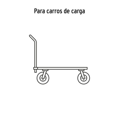 Rueda imponchable 8" para eje central – Truper (Cód. 49016) - Imagen 3