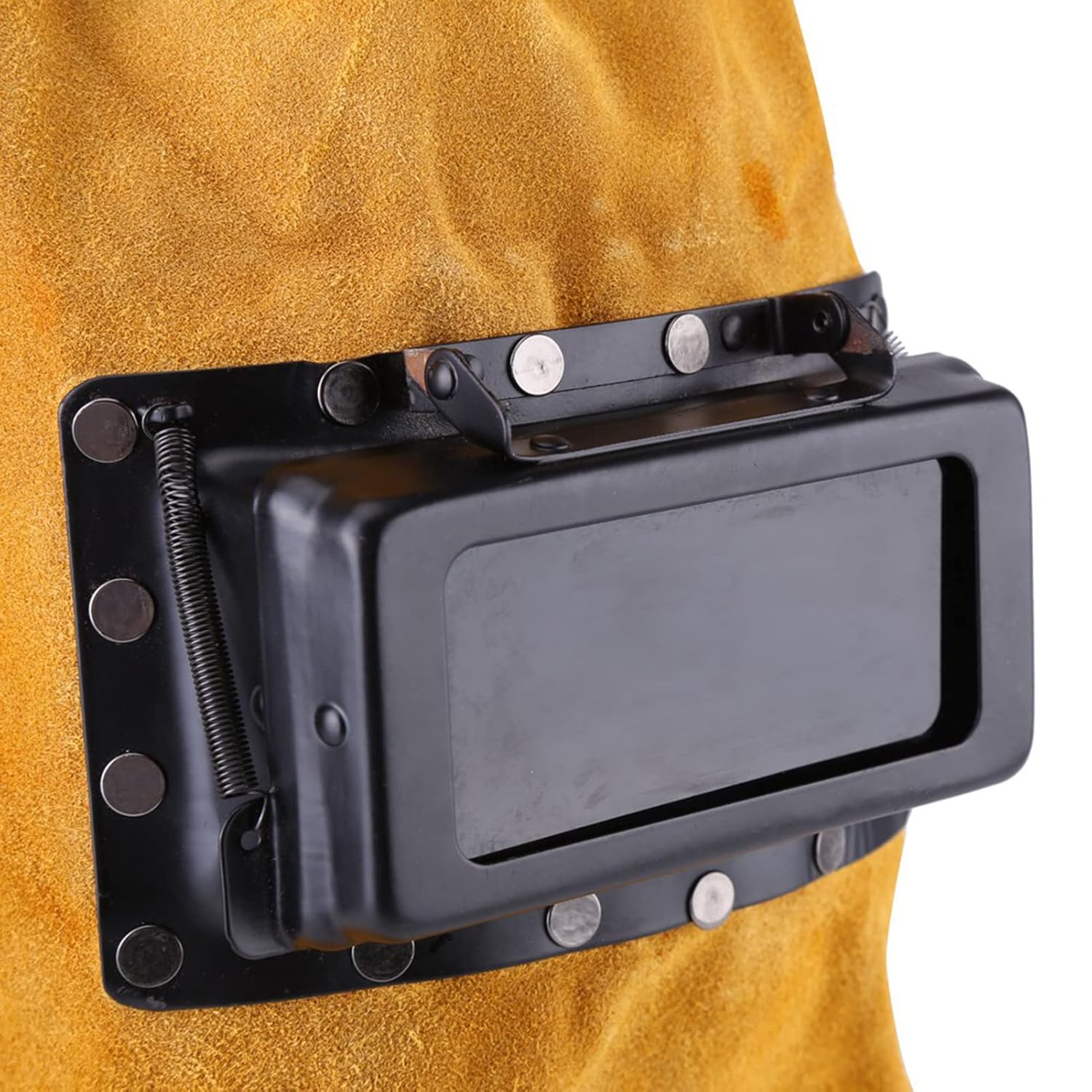 Careta de carnaza para soldar con lente abatible - Imagen 6