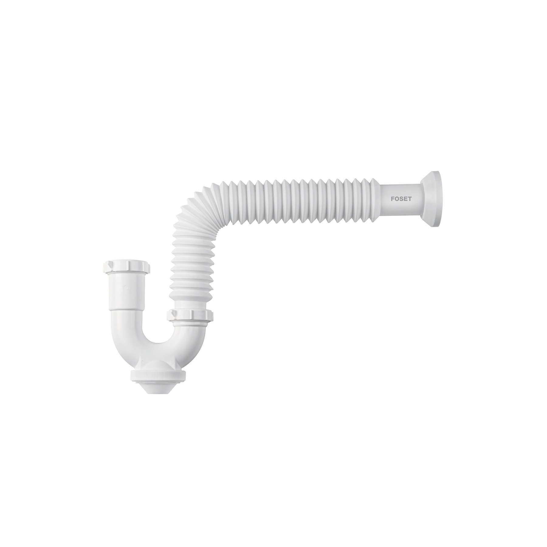 Céspol rígido para fregadero sin contra, polipropileno, 1-1/2" (Cód: 45317)