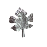 Figura decorativa de hoja de arce en acero troquelado modelo 2123 (Medida: 160 x 120 mm)