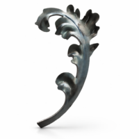 Hoja decorativa de acero troquelado modelo 2192 (Medida: 230 x 150mm) venta por pieza