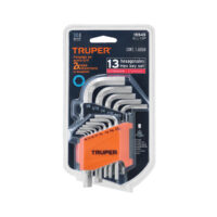 Juego 13 llaves allen std punta hexagonal con organizador (Cód. 15545)