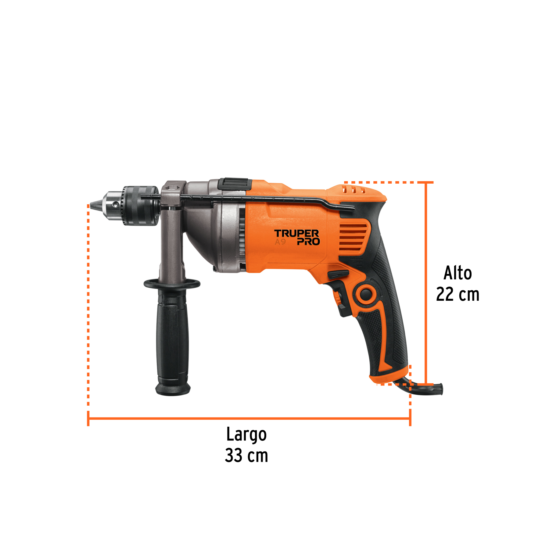 Rotomartillo 1/2", 850W, TRUPER PRO (Cód:14659) - Imagen 3