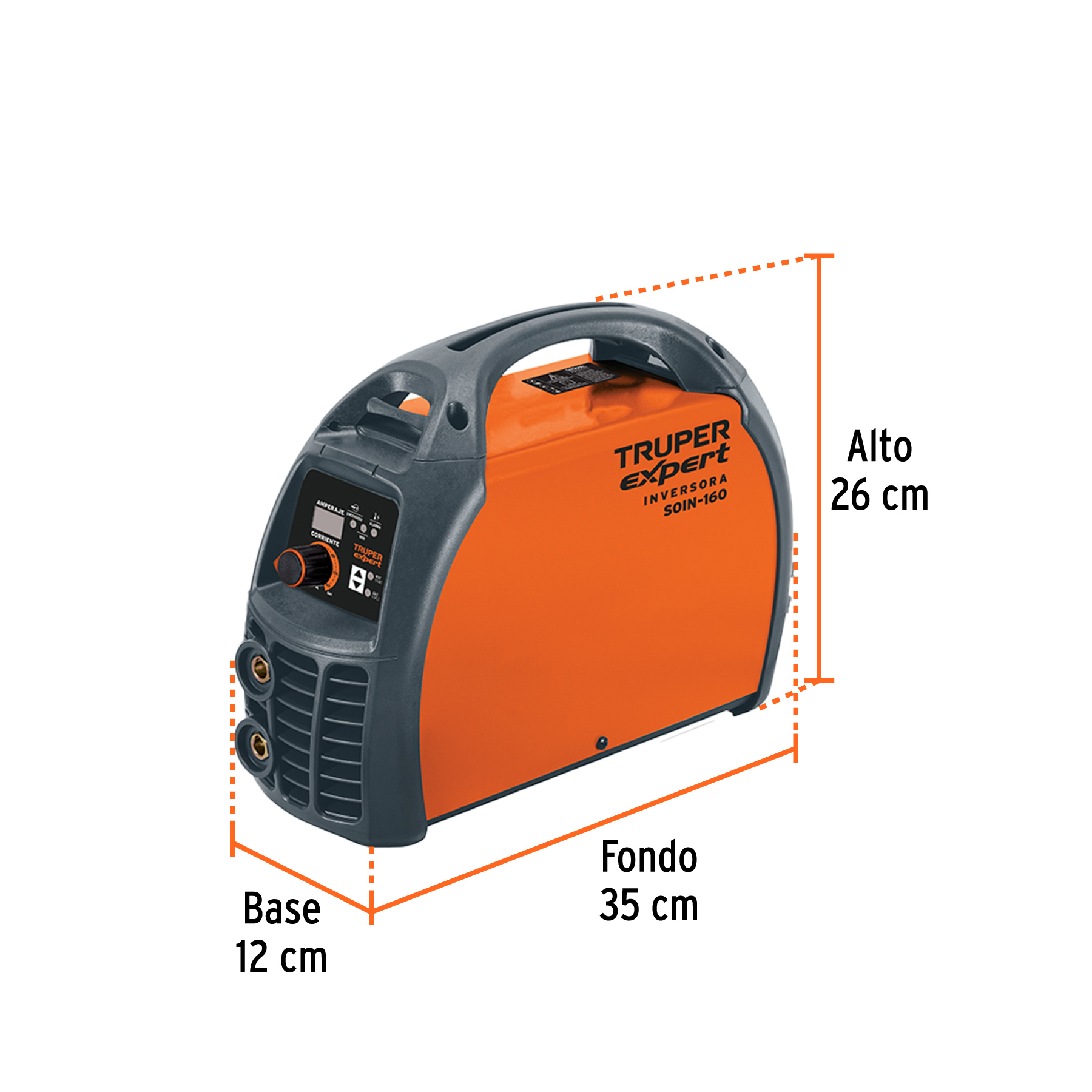 Soldadora inversora 160A, 220V, TRUPER (Cód.13694) - Imagen 5