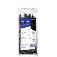Cinchos plásticos 50 lb 200 x 4.5 mm paquete 50 Negro (Cód: 44326)