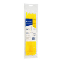 Cinchos plásticos 50 lb 300 x 4.5 mm paquete 50 Amarillo (Cód: 41022)