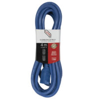Extensión de Uso Rudo Aterrizada, Azul, Clavija Recta, 4m, IUSA