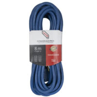 Extensión de Uso Rudo Aterrizada, Azul, Clavija Recta, 8m, IUSA