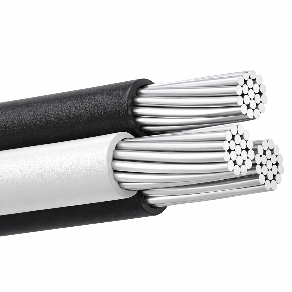 Cable Aluminio IUSA XLP 600V Distribución Subterránea 2C+N (6/6 AWG). Venta por Metro - Imagen 2