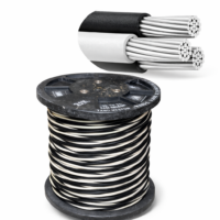 Cable Aluminio IUSA XLP 600V Distribución Subterránea 2C+N (6/6 AWG). Venta por Metro