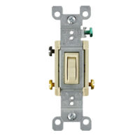Apagador 3 vías 15A color marfil Leviton 1453-2I
