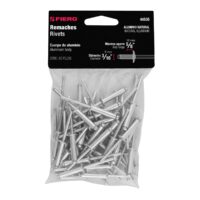 Bolsa con 50 remaches pop, 3/16" x 5/8", 50 pz (Cód: 44535)