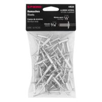 Bolsa con 50 remaches pop, 3/16" x 1/2", 50 pz (Cód: 44538)