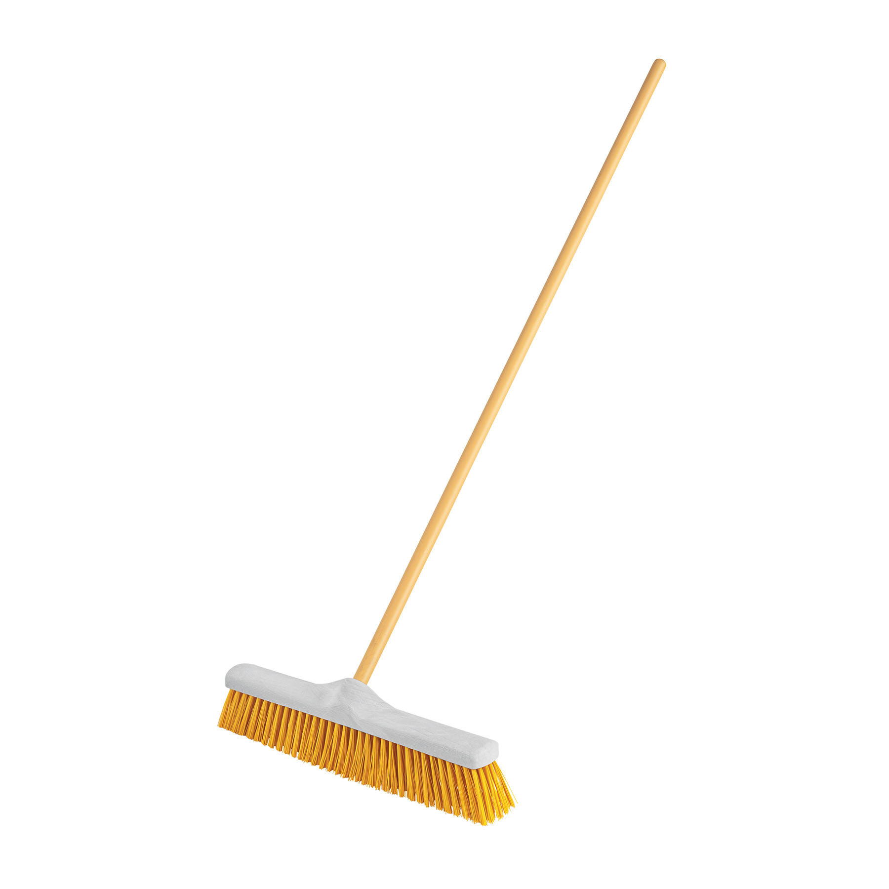 Cepillo para barrer cerda suave de 50 cm, con bastón de madera, KLINTEK (Cód: 57036)