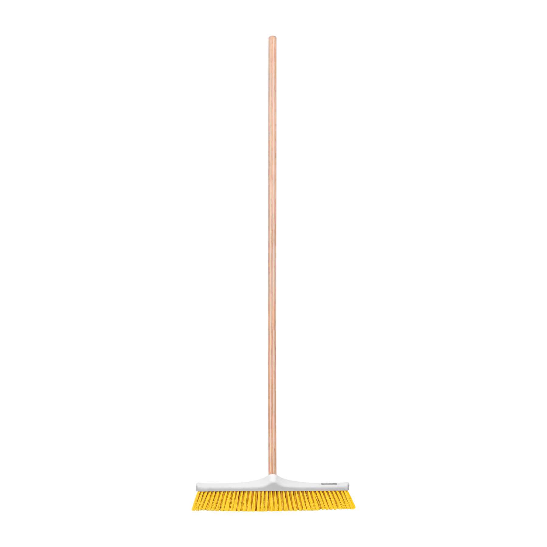 Cepillo para barrer cerda suave de 56 cm, con bastón de madera, KLINTEK (Cód: 57037)