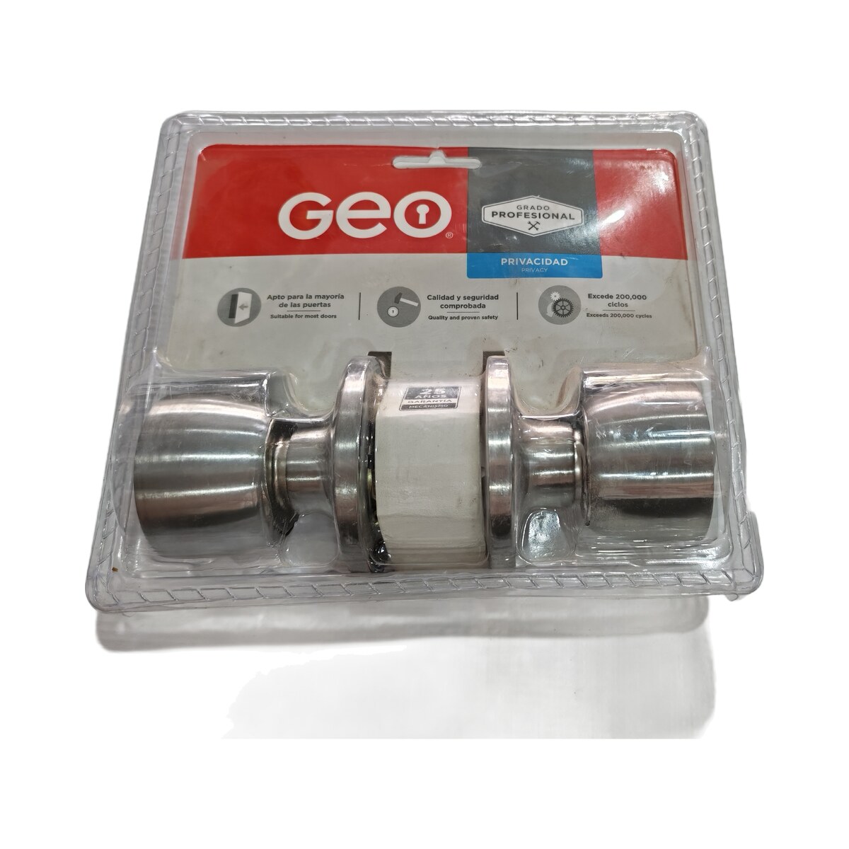 Cerradura GEO tulipán acero inoxidable satinado (Cód: 91150-030)